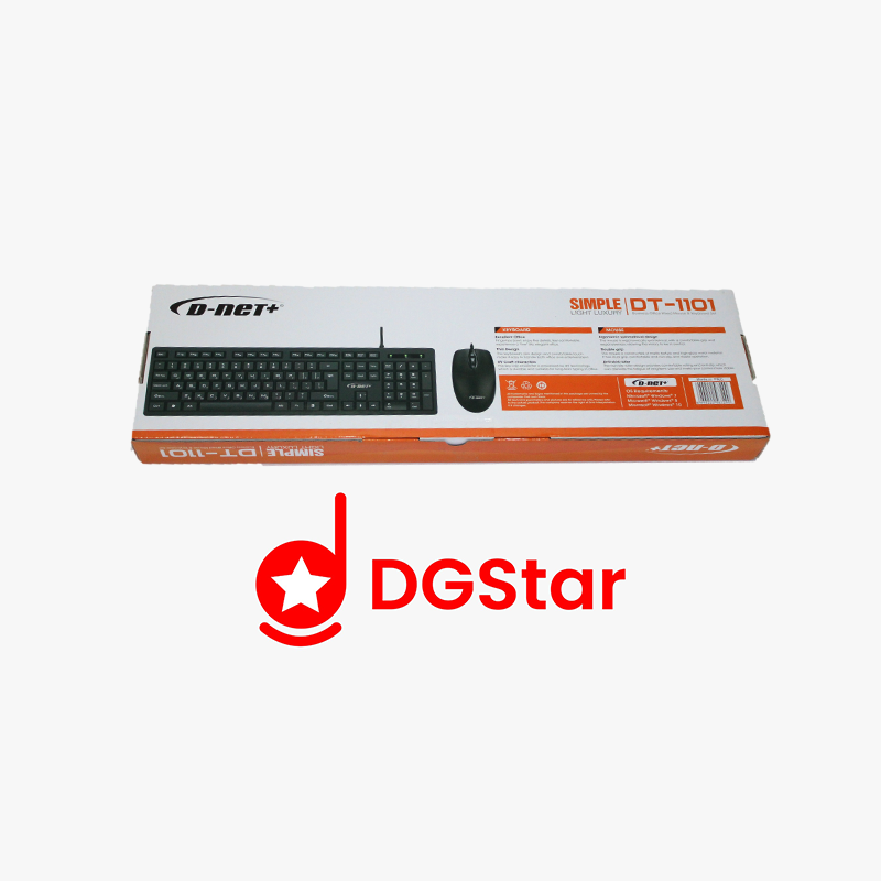 کیبورد و ماوس باسیم دی-نت مدل DT-1101
