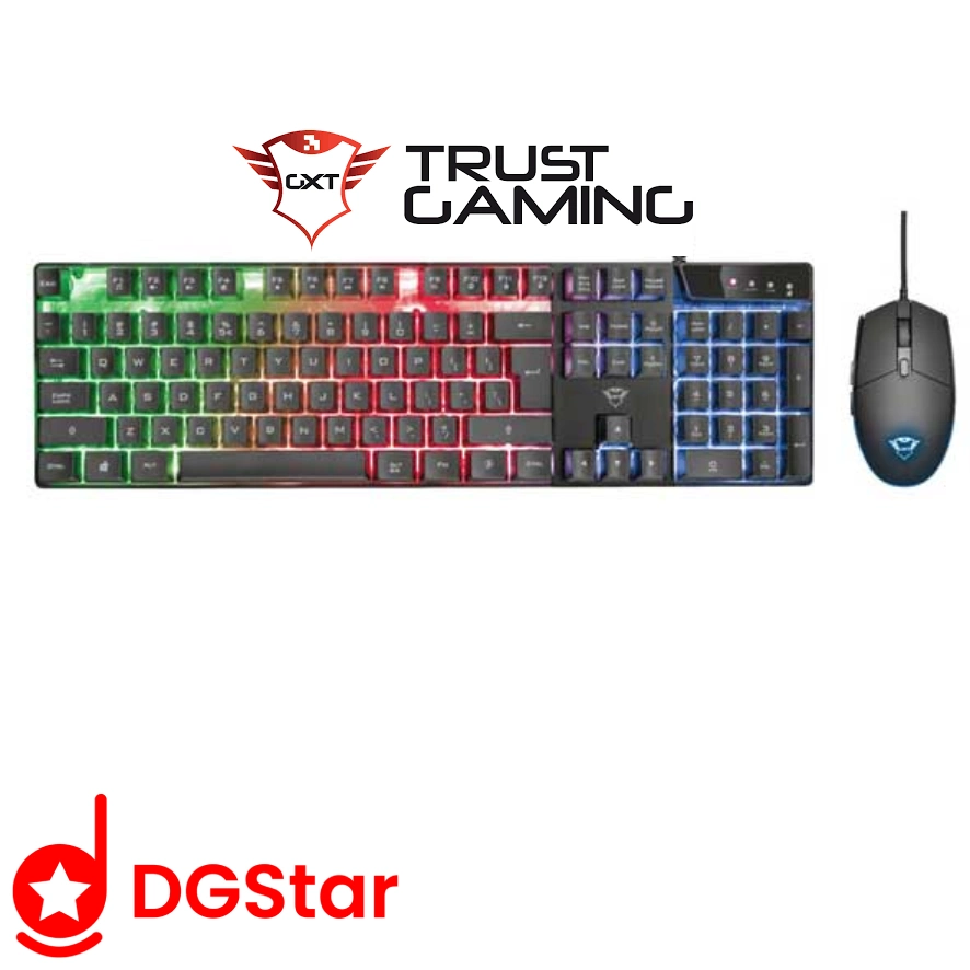 کیبورد و موس گیمینگ تراست GXT 838 Azor استوک در حد، باکس