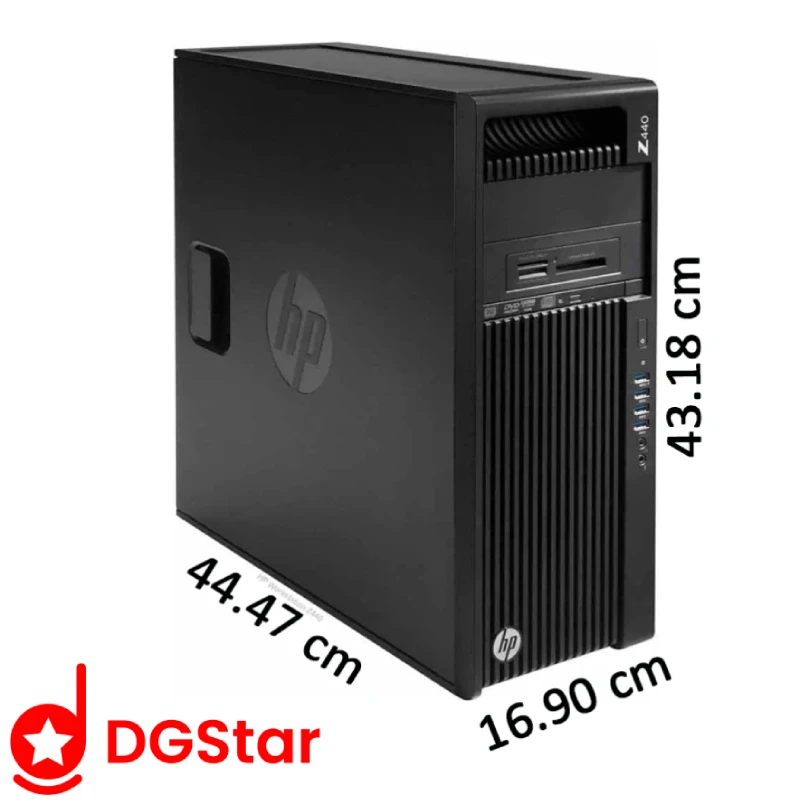 کیس استوک HP Workstation Z440 سرور ورک استیشن حرفه ای سی پی یو /SSD256و xeon 2680 v4/ram 64gb ddr4/hdd 500gb